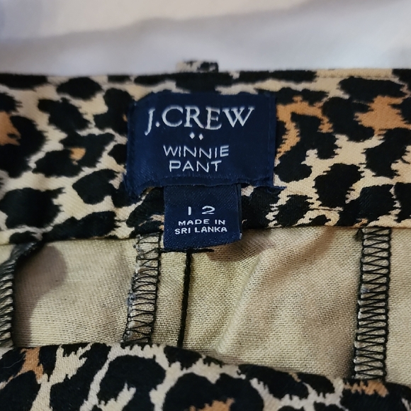 J.Crew Leopard Print Winnie Pant - Picture 1 of 5